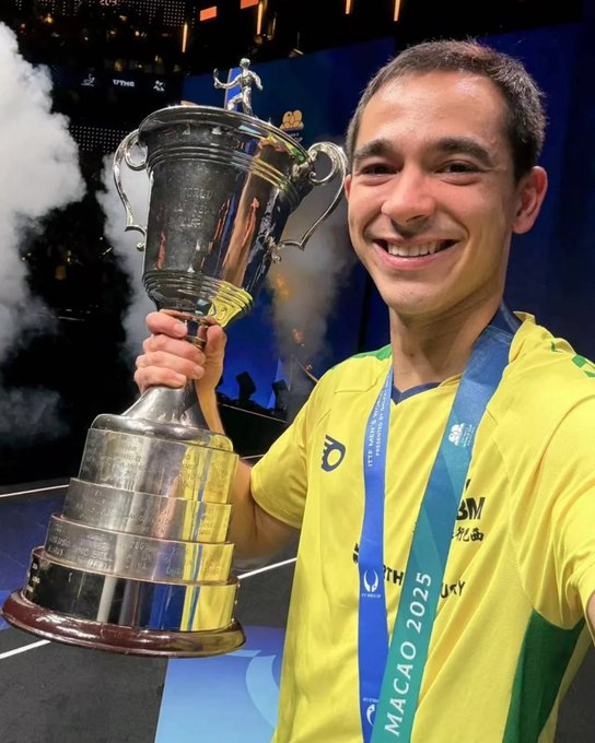Hugo Calderano o primeiro