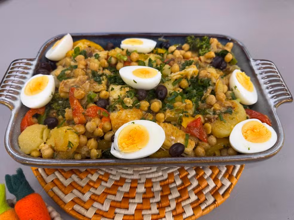 bacalhau com grão-de-bico