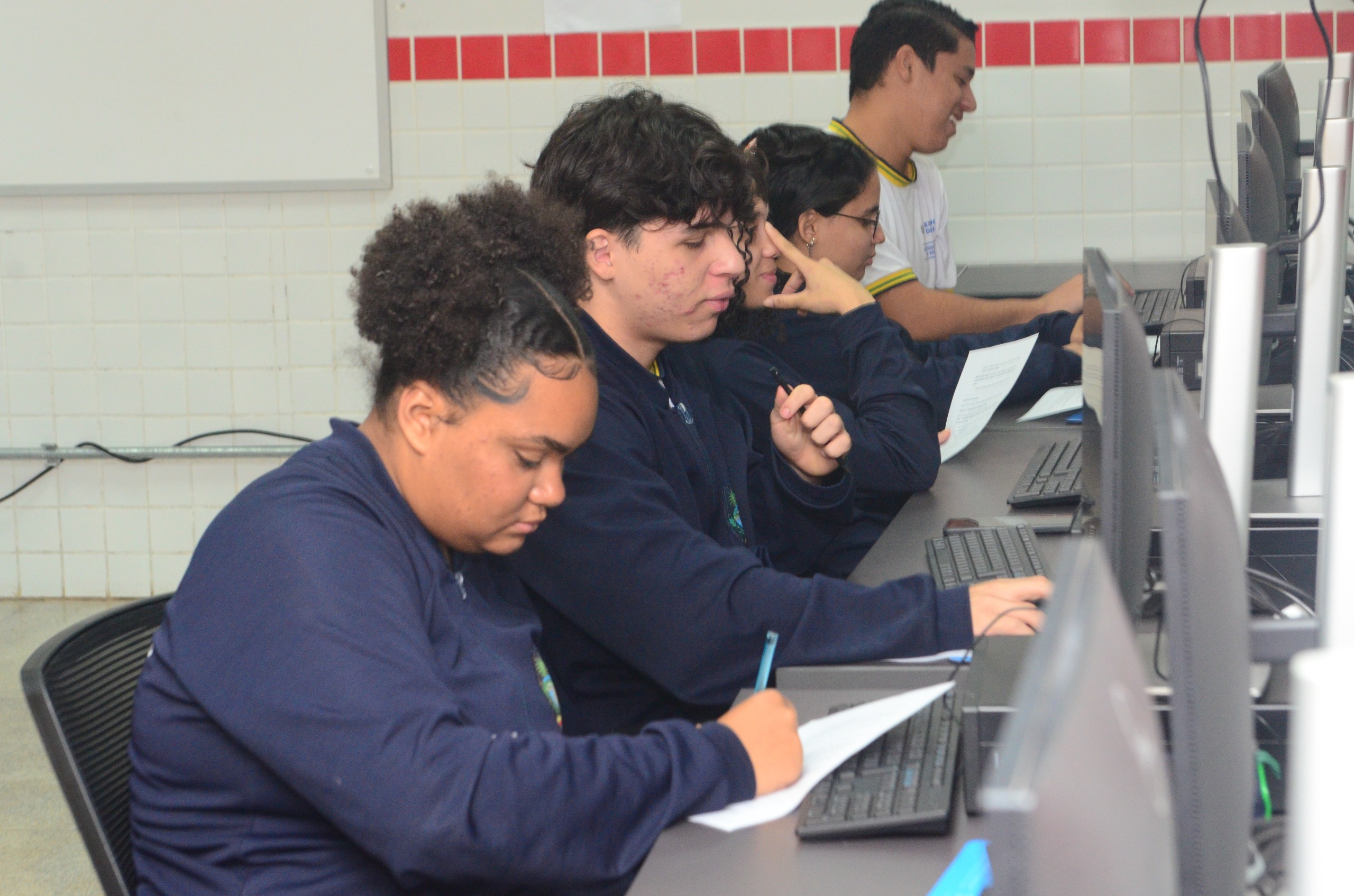 Alunos das Escolas do Futuro